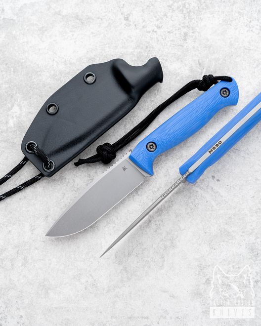 NECK EDC KNIFE MINI AGOR M390 G10 BLUE AK