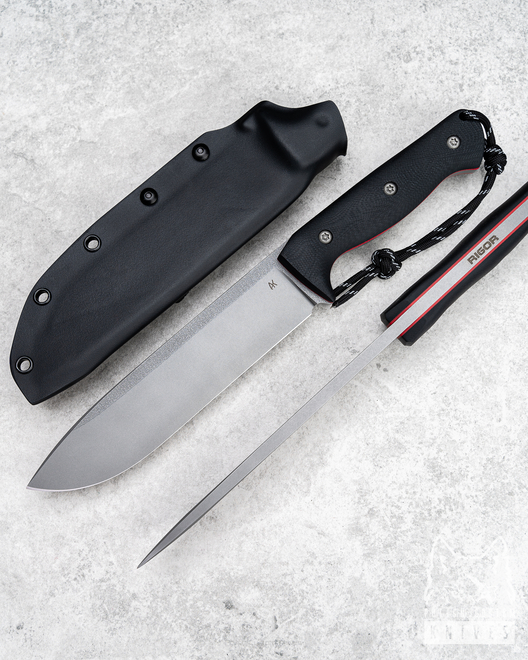 SURVIVAL KNIFE ODC 170 G10 BLACK RIGOR AK