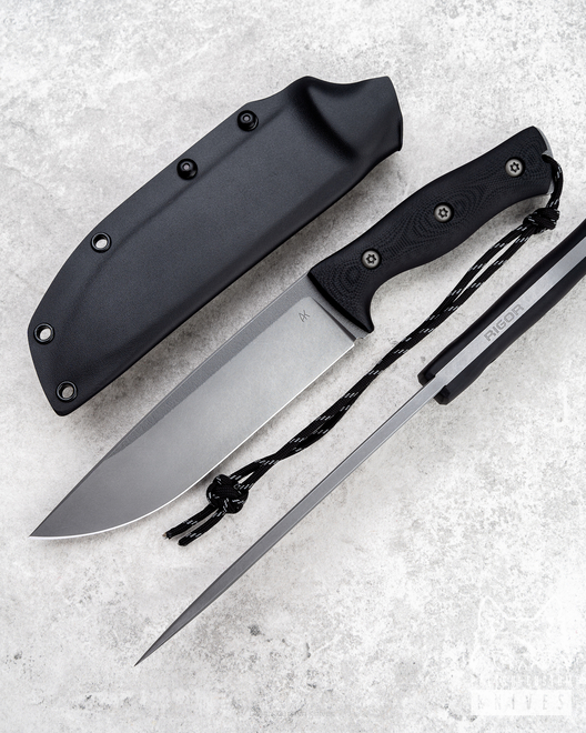 SURVIVAL KNIFE KRYPTON 170 G10 BLACK RIGOR AK